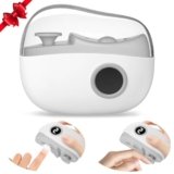 Tagliaunghie Elettrico, 2026 Aggiornato Tagliaunghie Elettrico Automatico 3 In 1, Regolazione a tre Velocità, Con Luce LED, Basso Rumore, Adatto per Bambini, Adulti, Anziano – Grigio