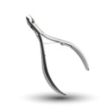 Rui Smiths Ultra-Premium Taglia Cuticole, Professionale, Acciaio Inossidabile, Manico Spagnolo, Giunto a Scatola Arrotondato, Cromato Opaco, Molla Singola, Ganascia da 4 mm (Quarter Jaw)