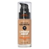 Revlon ColorStay, Fondotinta per Pelle Mista e Grassa, con Protezione Solare SPF 15, Formula Duratura, Oil Free (30ml), 220 Natural Beige
