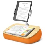 ERGONOV Cozy Kindle Pillow Stand with 360° Adjustable Tablet Holder, Wooden Panel, iPad Stand for Hands Free Reading in Bed, Couch, Sofa, Compatible with 4.7″-13″ Kindle, iPad, Phone, up to 14″Laptop