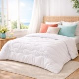 SOHYGGE Piumino Estivo Letto Matrimoniale 220×240 cm – Leggero 150 GSM, Traspirante e Morbido, Ideale da 22°C, Piumino Primaverile ed Estivo, Trapunta per Notti Calde e Ambienti Caldi (240 x 220 cm)