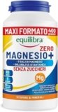 Equilibra, Magnesio Zero Zuccheri, Maxi Formato 400g in Polvere, Magnesio Bisglicinato, Pidolato, Carbonato, per Affaticamento, Funzione Muscolare, Solubile in acqua fredda, Vegan, Sapore Agrumato