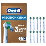 Oral-B Testine Di Ricambio per Spazzolino Elettrico, 10 Testine Pro Precision Clean, Confezione Adatta Alla Buca Delle Lettere