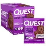 Quest Soft & Chewy Protein Cookie – 15g Protein – Double Chocolate Chip (12 Cookies)