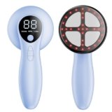 Massaggiatore Anticellulite Professionale, Efficacia Clinicamente Testata, Massaggiatore Anticellulite Elettrico Senza Fili per Pancia, Vita, Braccia, Gambe, Glutei (Blu)