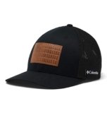 Columbia Men’s Rugged Outdoor Mesh Hat, Black/Tree Flag Patch, S/M
