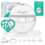 MAMASHY Libera – Tiralatte Elettrico Portatile e Silenzioso con 6 Taglie, Ricaricabile USB‑C, 5 Adattatori Silicone BPA‑Free, Perfetto per Allattamento Neonati, Accessori Inclusi
