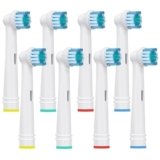 Testine di ricambio per spazzolini – Testine Spazzolino Elettrico Compatibili con Oral B Vitality, Precision Clean，Advance Power, Sensitive, Genius Series e Altri Modelli – Di Kisstta (8)