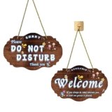 Cartello per la privacy “Non disturbare”, si prega di bussare per casa, ufficio, bagno, conferenza, ospedale, hotel, indicatore porta, cartello “Non disturbare” da appendere alla porta