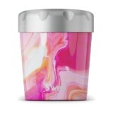 S’well Stainless Steel Ice Cream Pint Cooler 16 ounces Triple Layered Vacuum Insulated Keeps Ice Cream Frozen for Hours Ice Cream Pint Cooler, 1 Count (Pack of 1), Rose Agate