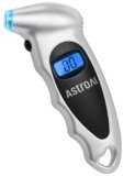 AstroAI Tire Pressure Gauge Digital 0-150PSI (Accurate in 0,1 incrementi), 4 unità Stocking Stuffers per auto camion bicicletta con LCD retroilluminato e adattatore valvola Presta, Sliver