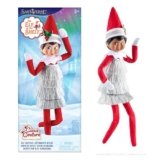 The Elf on the Shelf Claus Couture Collection Tiny Tinsel Dress – Dazzling Vintage Elf Dress – Scout Elf Not Included