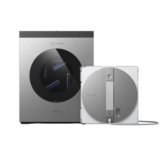 ECOVACS WINBOT W3 OMNI Robot Lavavetri con Stazione Multifunzione, Lavaggio Automatico del Panno, Pulizia Intelligente fino al Bordo, Nebulizzazione a Triplo Ugello, Controllo tramite App