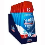 Finish Powergel Detersivo Lavastoviglie 100% Stoviglie più Protette, Gel Lavastoviglie, 210 Lavaggi, 7 confezioni da 30 Lavaggi di Liquido Lavastoviglie