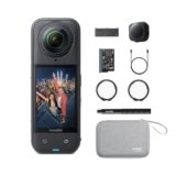 Insta360 X5 Pack Essential – Camera Impermeabile 8K 360º, Superba in Bassa Luce, Selfie Stick Invisibile, Obiettivi Sostituibili, Batteria con Autonomia 3 ore, Cover Antivento, Stabilizzazione