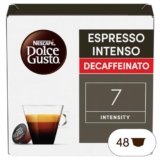 NESCAFÉ DOLCE GUSTO Espresso Intenso Decaffeinato Caffè, 3 Confezioni da 16 Capsule (48 Capsule Compatibili Nescafé Dolce Gusto)