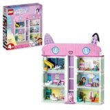 LEGO Gabby’s Dollhouse – Casa delle Bambole Giocattolo a 4 Piani con i Personaggi di Gabby, Pandy Panda, Dolcetto e Siregatta e Accessori – Regalo di Compleanno per Bambine da 4 Anni in su – 10788