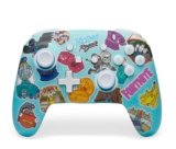 PowerA Controller Senza Fili avanzato per Nintendo Switch – Sticker mania di Fortnite, Nintendo Switch modello OLED, Nintendo Switch Lite, Gamepad, controller di gioco, controller Bluetooth