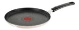 Lagostina Crepiera Multiuso Antiaderente, Padella Pancake, RivestimentoTitanium Easy, Indicatore di Calore, Fondo speciale con Ricette, 28 cm, Adatto a gas e forno (