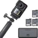 DJI Osmo Action 4 Combo Adventure – Action cam impermeabile 4K/120fps, sensore da 1/1.3 pollici, 10 bit e D-Log M, FOV di 155º ultra ampio, fino a 7,5 ore con 3 batterie extra per i vlog