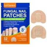 Micosi Unghie Piede, Fungal Nail Patches, Cerotti per la Riparazione Delle Unghie, Toppe Fungine per Unghie, Ripara le Unghie Danneggiate, Riduce lo Scolorimento e l’ispessimento, Formula Delicata,32P