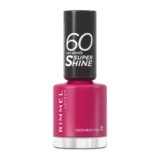 Rimmel London 60 Seconds Super Shine Smalto, Smalto asciugatura rapida, Colore vibrante, A lunga tenuta, 8 ml, 152 – Coco Nuts for You