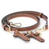 banbeln – Tracolla in pelle per borsetta, terracotta/nude/tortora/blu navy (set, oro e nero)