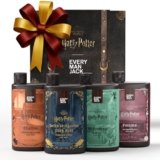 Every Man Jack Harry Potter Collectors Body Wash Gift Set – Includes 4 Body Washes with Clean Ingredients & Hogwarts Inspired Scents – Forbidden Forest, Charms, Herbology, Potions