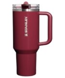 STANLEY Quencher ProTour Flip Straw Tumbler with Leakproof Lid 40 oz| Built-In Straw & Handle | Cupholder Compatible for Travel | Insulated Stainless Steel Cup | BPA-Free | Cranberry Gloss