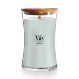WoodWick Magnolia Birch Holiday Candle Gifts for Women and Men, 21.5 oz Large Hourglass Candle with Crackling Wick