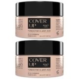 Fondotinta Cover Up 100ml – Alta Copertura Waterproof con Sodio Ialuronato – Correttore Occhiaie, Primer e BB Cream Idratante