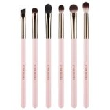 Eye Makeup Brush Set, 6 Pcs Professional Blending Eyeshadow Makeup Brushes for Concealer Eyebrows Eyeliner, Soft Hairs & Wood Handle