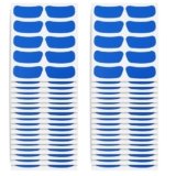 180 Pairs Sports Eye Black Stickers for Kids, Breathable Eye Strips for Football, Baseball, Softball, Lacrosse Fans, Perfect for Sports Spirit Themed Parties and School Birthday Supplies (Blue)