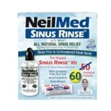 NeilMed Sinus Rinse – A Complete Sinus Nasal Rinse Kit, 50 count (Pack of 1) Count may vary