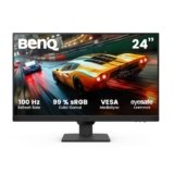 BenQ GW2490E Eye-Care Monitor Gaming 24 Pollici, IPS, 100Hz, 1920x1080p, Flicker-Free, Low Blue Light Plus, Certificazione TÜV Rheinland, Cornice Sottile, 2x HDMI, DisplayPort
