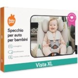 Specchietto Retrovisore Bambini Baby Uma – Specchietto Retrovisore Auto Infrangibile, Facile da Montare, Specchio Auto Neonato Sedile Posteriore, Specchio Macchina Neonato (24 x 16 cm)
