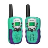 Retevis RA618 Walkie Talkie Bambini, Giocattolo Regalo Bambini da 6 a 12 Anni, Torcia VOX a 8 Canali, Walky Talky per Bambini Nascondino Campeggio Escursionismo Gita di Primavera (1 Coppia, Verde)