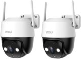 Imou Kit Telecamera Wi-Fi Esterno 2K Visione Notturna a Colori, Tracciamento Intelligente, Rilevamento Umano/Veicoli con Faretto & Sirena, Allarmi Vocali Personalizzabili, 2,4Ghz Pack 2