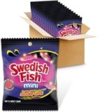 SWEDISH FISH Mini Glow Ups Strawberry-Watermelon Soft & Chewy Candy, Bulk Candy, 12-3.08 oz Bags