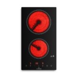 Klarstein Piastra Vitroceramica a 2 Fuochi, Piano Cottura Vitroceramica 3000W, Piano Cottura Vitroceramica a 2 Fuochi Portatile con Controllo Touch, Piastra ad Vitroceramica Professionale 2 Zone