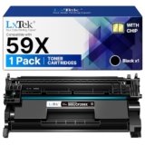 LxTek Toner 59X CF259X Con Chip Compatibile per HP 59X CF259X 59A CF259A Nero Cartucce di Toner per HP Laserjet Pro MFP M428fdw M428dw M404dn M404dw M404n M404 M304 M406 M430 (Nero, 1-Pack)