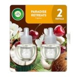 Air Wick Plug in Scented Oil Refill, 2ct, Paradise Retreat, Air Freshener, Essential Oils