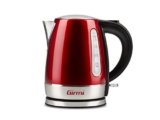Girmi BL32 Bollitore Cordless Inox, 1.2 Lt, 1630 W, Resistenza nascosta, Bse di rotazione a 360°, Corpo in metallo, Rosso