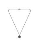 BOSS Jewelry Collana da Uomo Collezione DOUBLE B COIN in Acciaio Inossidabile Nero con un Charm a Forma di Moneta – 1580762, NECKLACE, Black