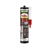 Pattex Sigillante Polimerico SP101, Sigilla e Incolla, Multimateriale, Elevate Prestazioni, Aderisce su Superfici Umide, Resiste ai Raggi UV e Intemperie, Sigillante Grigio, Cartuccia da 280 ml