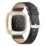 Tuocal Cinturino in Pelle Compatibile per Fitbit Versa 4 / Versa 3 / Fitbit Sense 2 / Sense, Cinturino di Ricambio in Vera Pelle Compatibile con Fitbit Versa 4 / Versa 3 / Sense 2 / Sense Donna Uomo