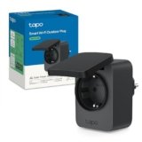 Tapo P410M Presa Smart Esterna, Presa Wifi, Controllo Vocale, Anti-sovraccarico, Monitoraggio dell’Energia, Risparmi Solari, Rilevamento dello zero, Controllo Remoto, IP54, Programma e Timer