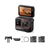 Insta360 Ace Pro 2 Standard Dual Battery Bundle -8K Action Camera impermeabile co-progettata con Leica, sensore da 1/1,3″, doppio chip AI, luce bassa, audio superiore, schermo flip e editing AI