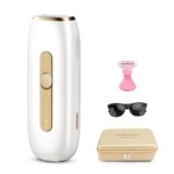 IPL epilatore luce pulsata, Raffreddamento Zaffiro Senza Dolore Epilatore luce Pulsee, 1200nm Epilatore laser, 3 Modalità Regolazione 5 Velocità, Depilazione Permanente