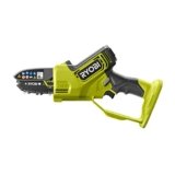 Ryobi RY18PSX10A‑0 Sega Potatrice Brushless 10 cm 18 V ONE+, Leggera 1,13 kg, Velocità 6 m/s, Tensione Catena Tool‑Free, Solo Corpo Macchina